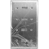4 Gang Silver Wall Plate- Togg
