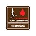Pan-A-Vue Sign - In Case Of Fire Do Not Use Elevators Use Stairways
