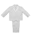 Five-Piece Tuxedo Set by Pretty Me (Sizes 2T-3T) - white, 3t