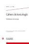 Cahiers de Lexicologie N  96 (2010-1) - Problemes de Lexique