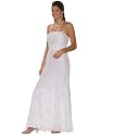 Strapless Ivory Beaded Evening Dress - Bridal, Wedding, Party, Formal Gown by Sean Collection (1970)