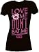 PETA - Love Me - Black Women's / Girls Extra Long Body T-shirt (Girlie / Babydoll)