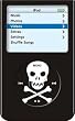 Skull Design - Apple iPod video 30GB Hard Case iJacket - Shock Absorbent Hard Protective Faceplate Cover + FREE iPod video Screen Protector Shield