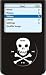 Skull Design - Apple iPod video 30GB Hard Case iJacket - Shock Absorbent Hard Protective Faceplate Cover + FREE iPod video Screen Protector Shield