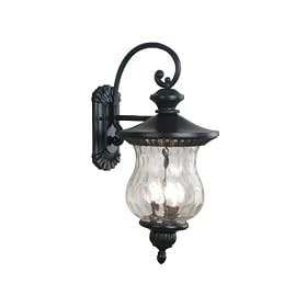 Kenroy Home 80532ORB Gregorian Three-Light Large Wall Lantern with 8-Inch Seeded Hammered... by Kenroy Home