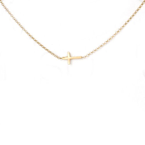 Cheap Price Dogeared Whispers Cross Necklace, Gold Dipped Hot Price