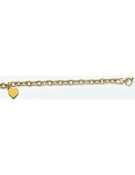 6mm 14k Fancy Hollow Bracelet 7"