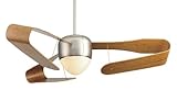 IMAGE OF Fanimation FP4220SN-BB4220CY Satin with Cherry Curved Wood Blades Centaurus Centaurus 3 Blade 60