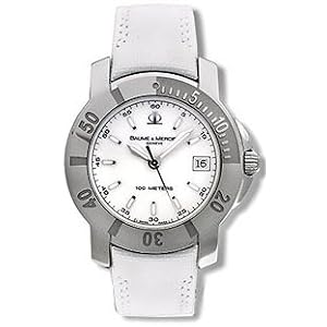 Baume and Mercier Capeland S Steel White Mens Watch 8471