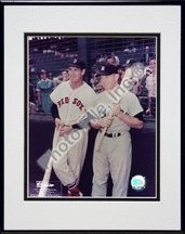 Photo File Red Sox Ted Williams & New York Yankees Mickey Mantle Framed Photo