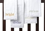 Divine Burp Cloth Set in Mini-Suitcase