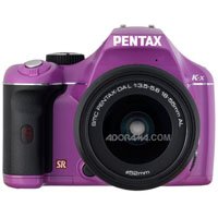 Pentax K-x Digital SLR with 18-55mm Zoom Lens Purple Haze 