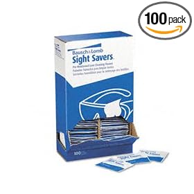 Bausch & Lomb Pre-Moistened Lens Cleaning Tissues, Box Of 100 - Packaging May Vary