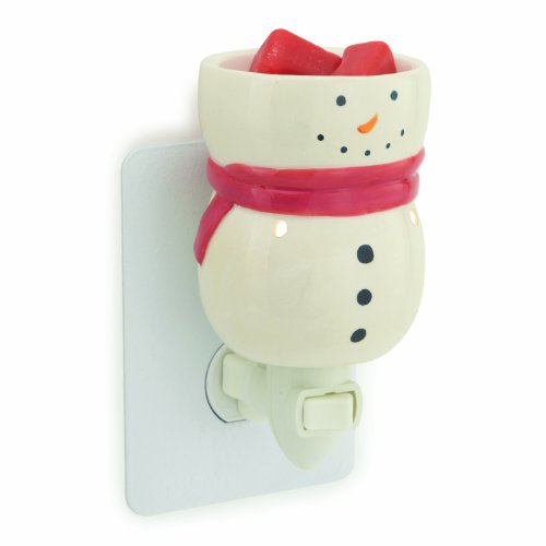 Decorative Ceramic Snowman Plug-in Fragrance Wax Tart Warmer