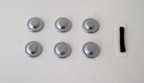 1997-2004 C5 Corvette Chrome Front Under Hood Hardware Cap Cover - 6pc Set