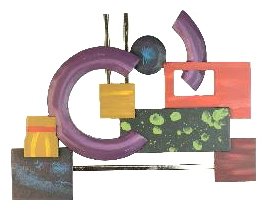 Three-dimensional Geometric Wall Hanging Home House Post Modern Art Deco