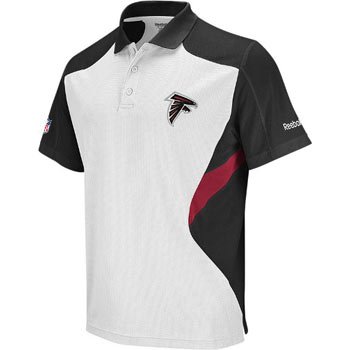 Atlanta Falcons Reebok 2011 Sideline White Standout Polo Shirt - M