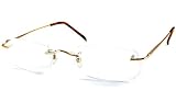 Asset Eyewear Budget Readers Reading Glasses - 1463 Rimless Gold by Asset Eyewear