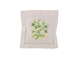 Daisy, Roses, Violet, Pansy, floral hand embroidered linen French lavender sachet,RosebudNatural
