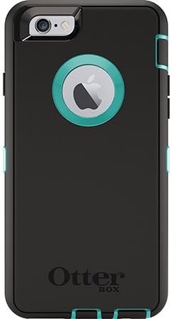 Otterbox Defender Series for Apple iPhone 6 with Holster & Screen Protector - Retail Packaging - Black/Light Teal