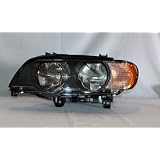 2000-2003 BMW X5 HALOGEN; WHITE TURN SIGNAL AUTOMOTIVE REPLACEMENT HEAD LIGHT LEFT... by TYC