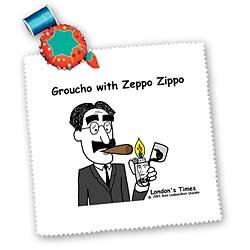 Rich Diesslins Famous People Places Books Cartoons - Grocho Marx with Zeppo Zippo - Quilt Squares