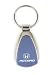 Honda Accord Chrome/Blue Teardrop Keychain