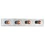 Sea Gull Lighting 4706-05 Starlette Four-Light Vanity, Chrome Finish with Beveled Mirror Backplate