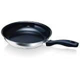 Beka 13217284 Po�le � frire Vita Pan 28 cm en acier inoxydable  int�rieur rev�tu en c�ramique  tous feux + inductionpar beka