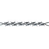 Dual Barbed Wire Arm Band Temporary Tattoo 1.5x9