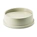 Rubbermaid Commercial HIPS Untouchable Waste Container Swing Top, Round, 5" Height, Beige (Pack of 4)