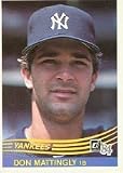 1984 Donruss Don Mattingly Baseball Rookie Card In Protective Display Case