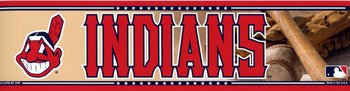 MLB Baseball Cleveland Indians Bumper Sticker (2-Pack)