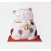 【瀬戸焼】おねがい猫 貯金箱(白)