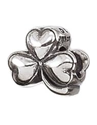 Zable Shamrock Irish Celtic Sterling Silver Charm