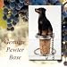 Doberman Pinscher Dog Wine Bottle Stopper - Uncropped Ears - Bla