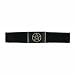 Silver Pentagram On Black - Black Web Belt Logo