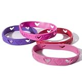 Love Cut Out Rubber Bracelet