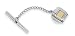 STEL Stainless Steel 14k Yellow Gold Inlay Tie Tac
