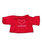 "Love Heart" T-Shirt Outfit Fits Most 8" - 10" Inch Webkinz, Shining Star and Make Your Own Stuffed Animals and Dolls