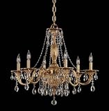 Nulco Lighting 375-06-PBA-01 Grammercy Polished Bronze Antique Chandelier Polished Bronze Antique