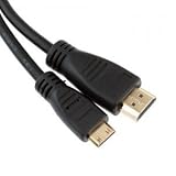 CABLING� C�ble Mini HDMI vers HDMI - 2M - (2m) - 1080p Full HD- v1.4- Type C (Mini 19 Broches) vers Type A (Standard 19 Broches) - connecteur goldpar CABLING�