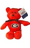 Georgia Bulldogs Plush Bean Bag Bear Doll: Red