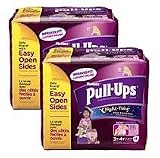 Pull-Ups Night-time Training Pants, Size 3T - 4T, Girl, 46 Count (Pack of 2)