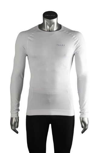 FALKE Herren/uni Sport-Unterw&auml;sche Skiing Athletic Fit Longsleeved Shirt, white, L, 33501 Preisvergleich