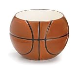 Large Ceramic Basketball Container - Use as a Planter, Candy Dish or Gift Basket!