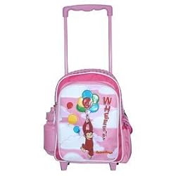 Monkey Curious George Kid Rolling Backpack : School bag
