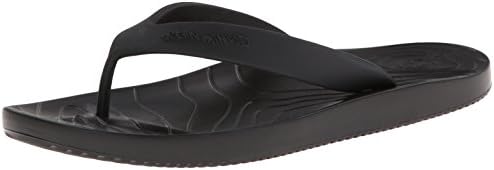 crocs Men's OM427 Manaia II Flip M Clog,Black/Black,13 M US
