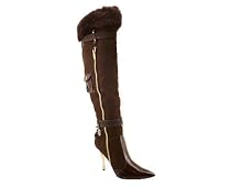 Suede Fur Zipper Pocket Boot