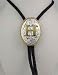 Silver/Gold Plated Monogram Letter "H" Bolo Tie